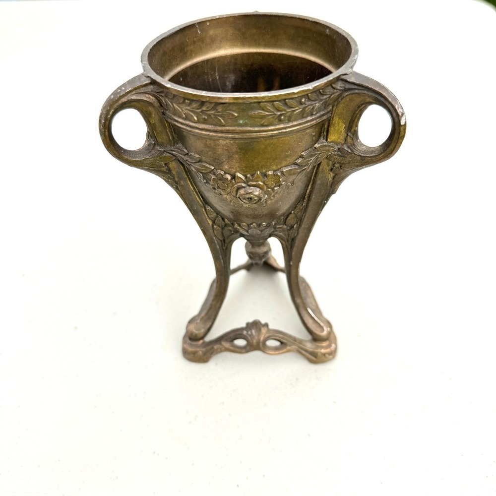 Antique Figural Urn Incense Burner Bronze Victorian Style Original Art Nouveau